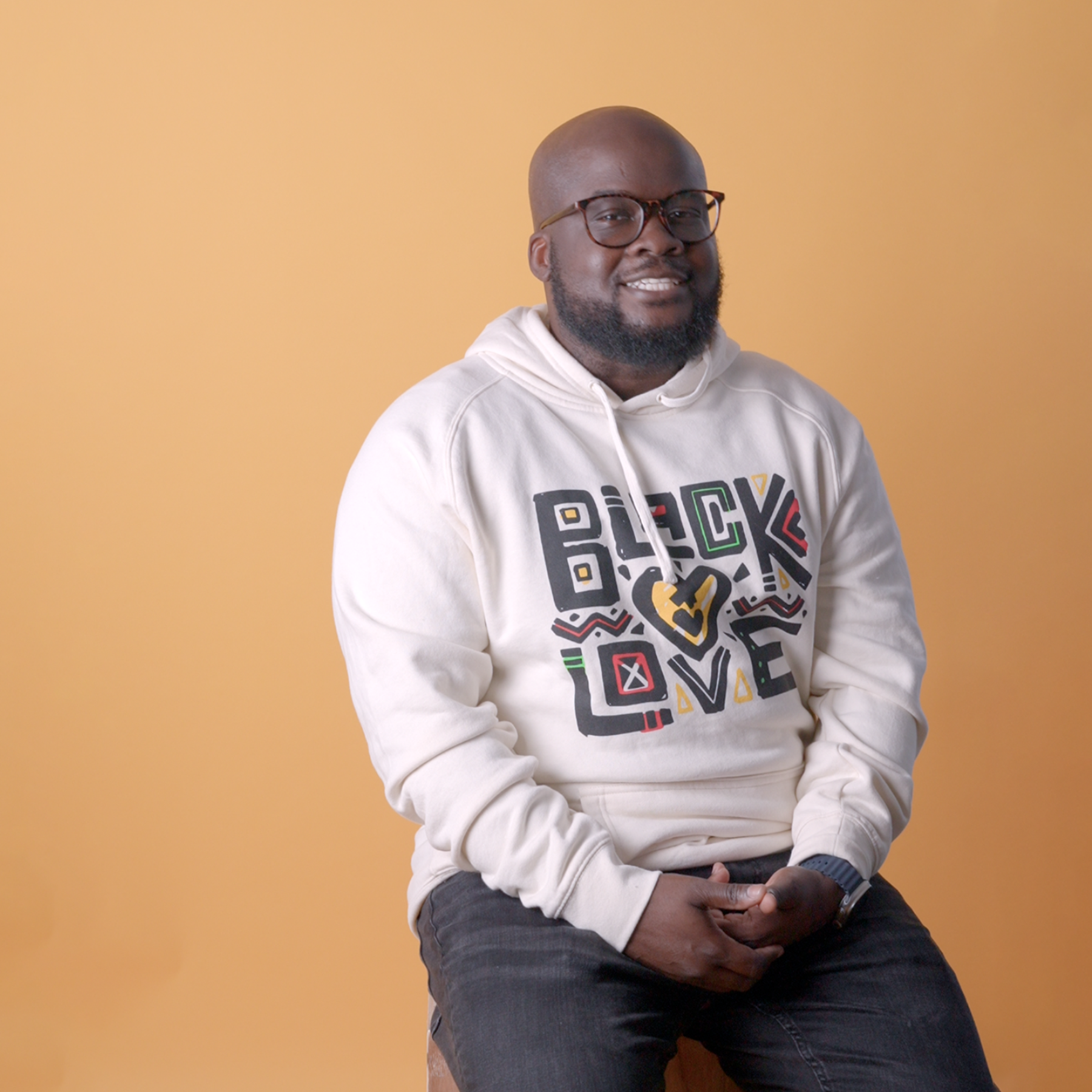 BLACK LOVE | Hoodie | Cream