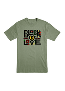 BLACK LOVE| Heather Olive | Adult Tee