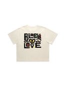 BLACK LOVE | Women's Cropped Tee | Cream